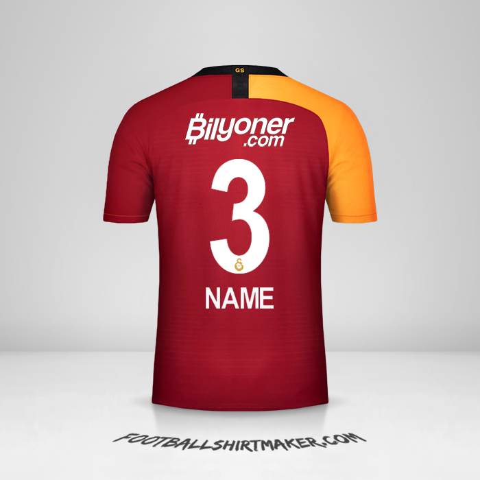 Trikot Galatasaray SK 2019/20 -  name - 3