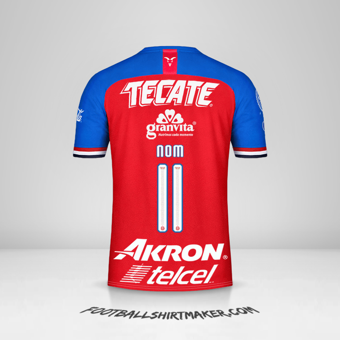 Maillot Guadalajara 2019/20 -  nom - 11