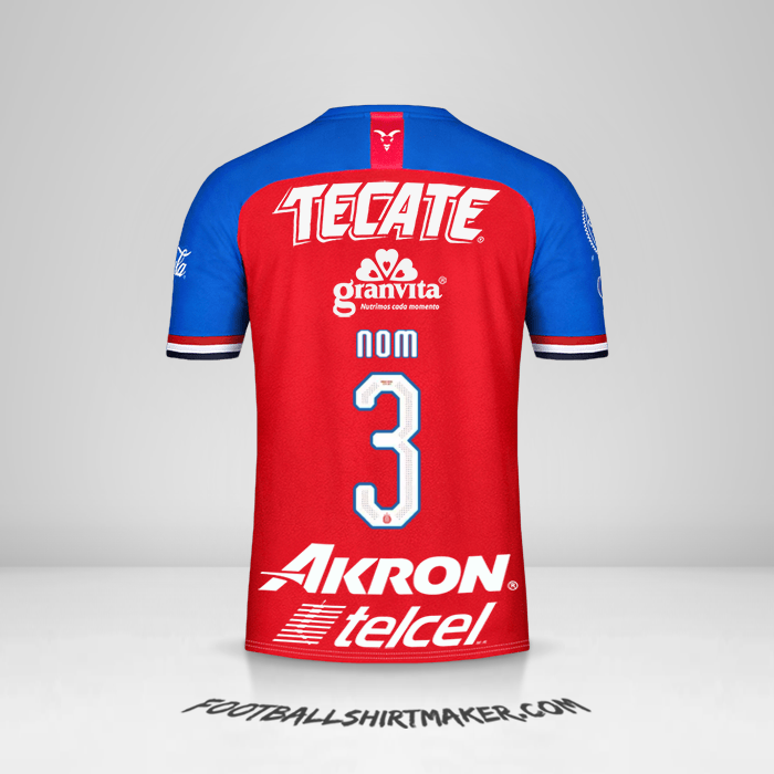 Maillot Guadalajara 2019/20 -  nom - 3