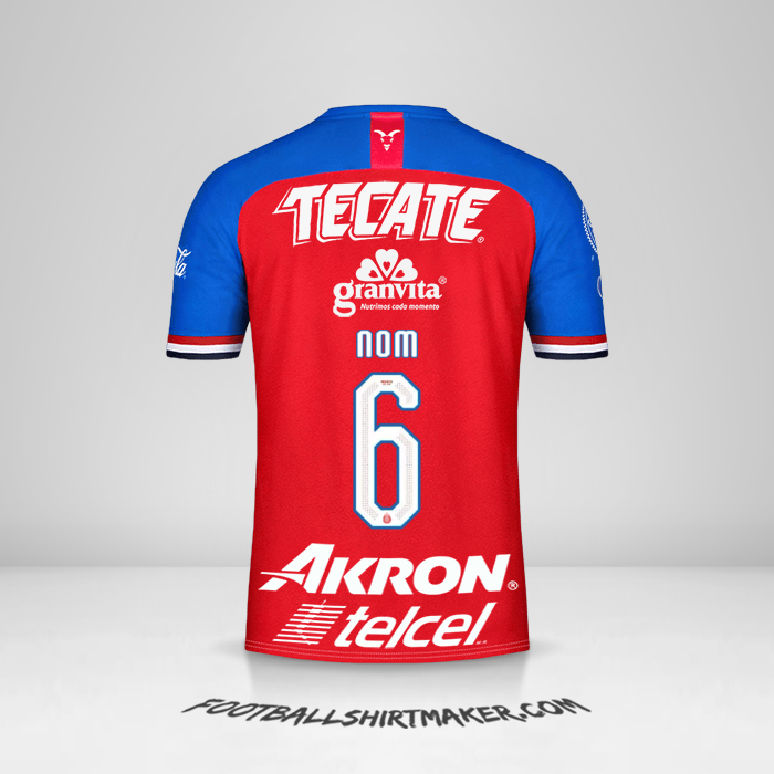 Maillot Guadalajara 2019/20 -  nom - 6
