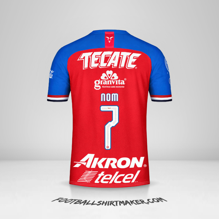 Maillot Guadalajara 2019/20 -  nom - 7