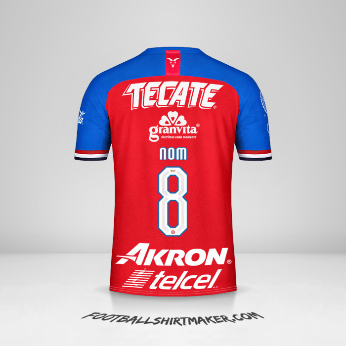 Maillot Guadalajara 2019/20 -  nom - 8