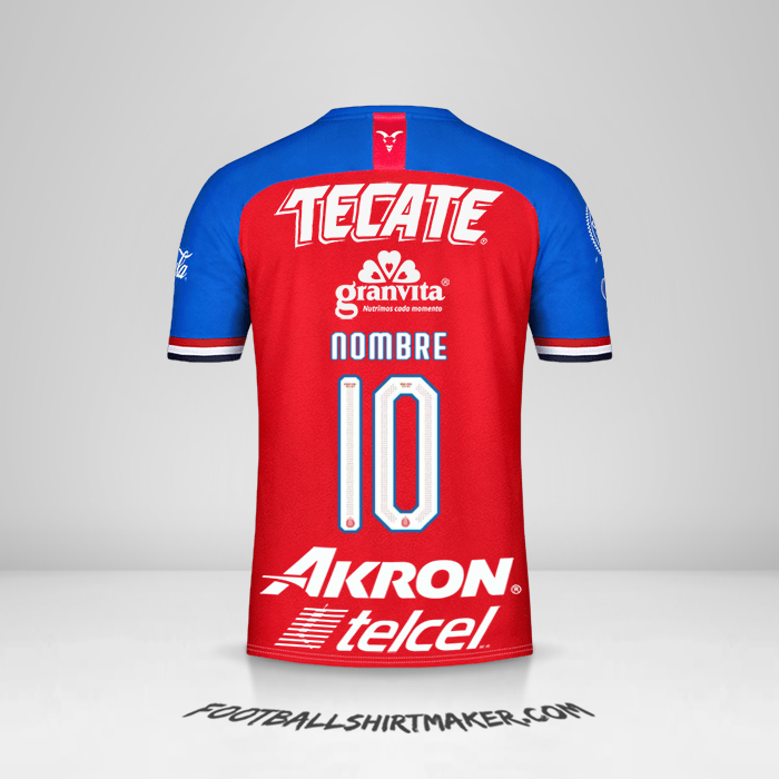 Camiseta Guadalajara 2019/20 -  nombre - 10