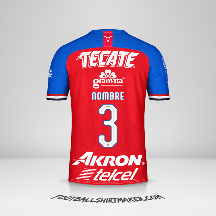 Jersey Guadalajara 2019/20 -  nombre - 3