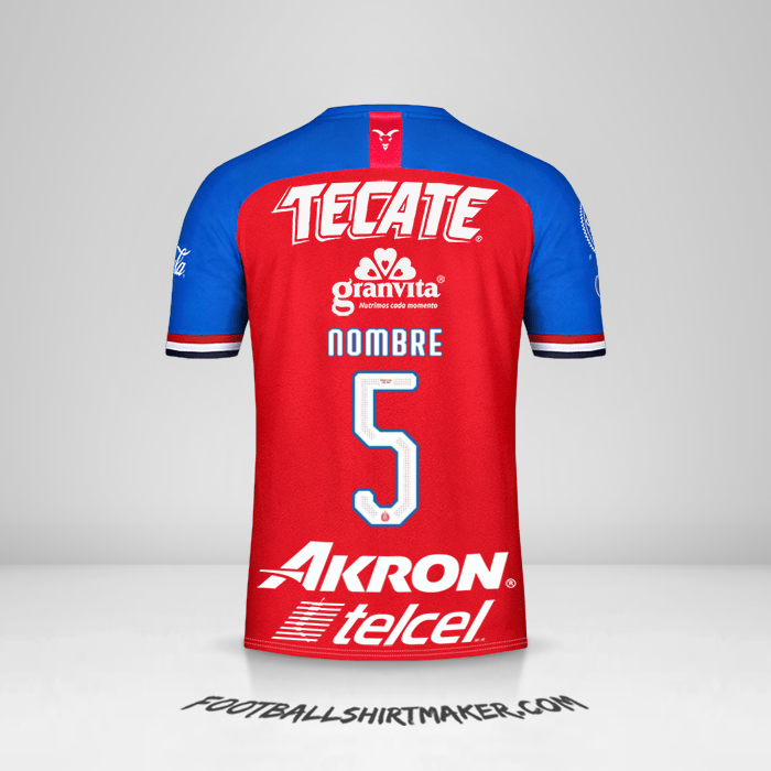 Camiseta Guadalajara 2019/20 -  nombre - 5