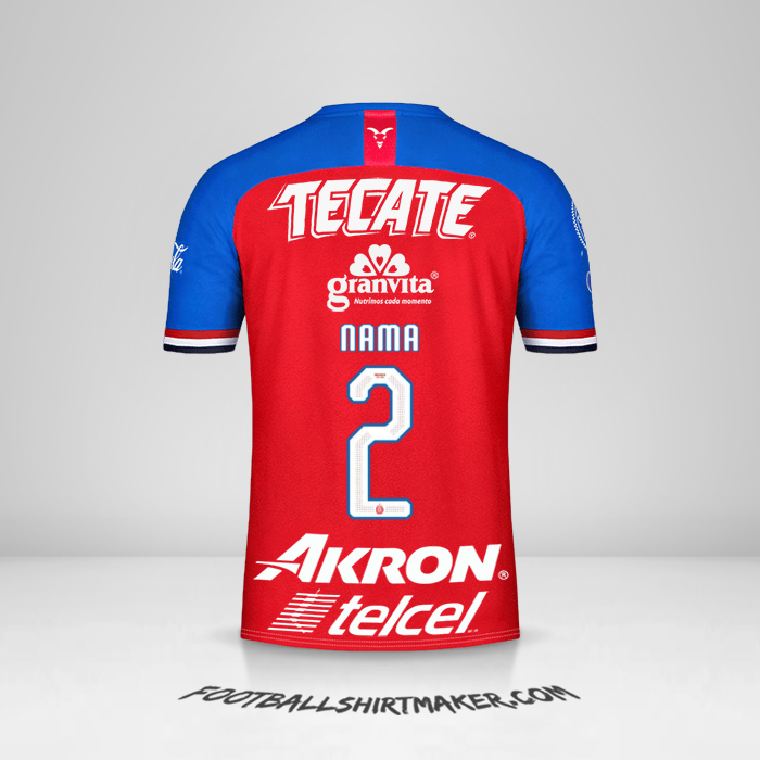 Jersey Guadalajara 2019/20 -  nama - 2