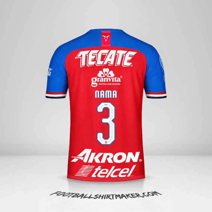 Jersey Guadalajara 2019/20 -  nama - 3