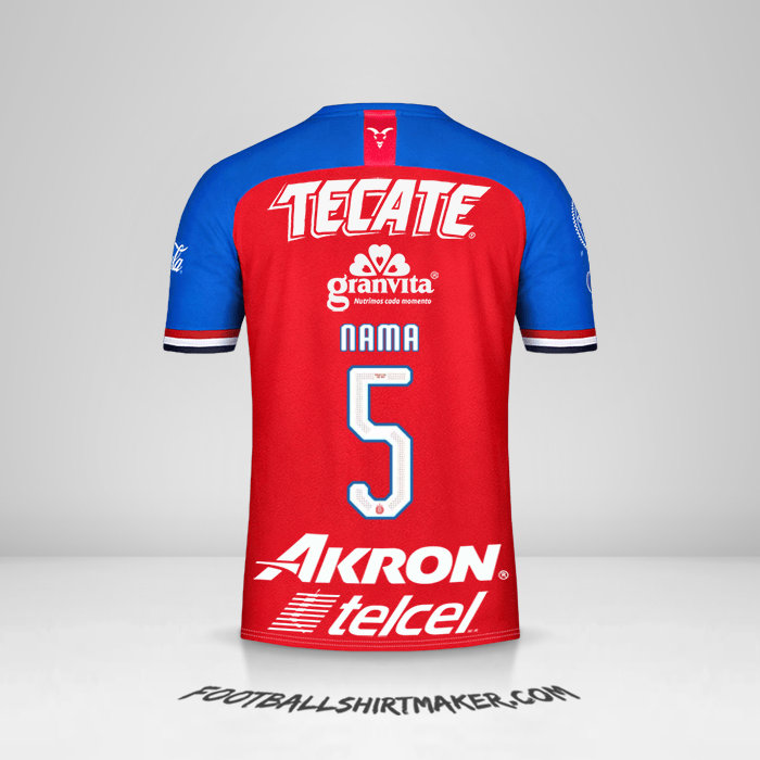 Jersey Guadalajara 2019/20 -  nama - 5