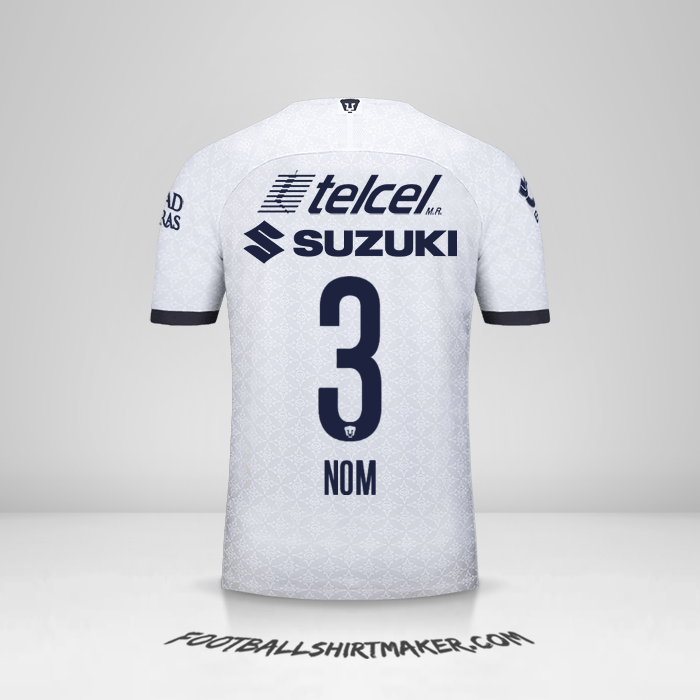 Maillot Pumas UNAM 2019/20 -  nom - 3