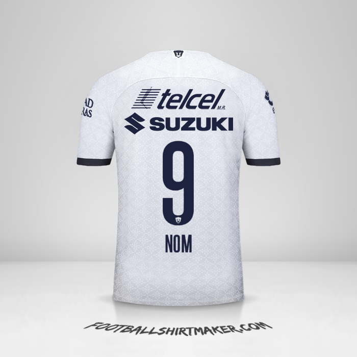 Maillot Pumas UNAM 2019/20 -  nom - 9