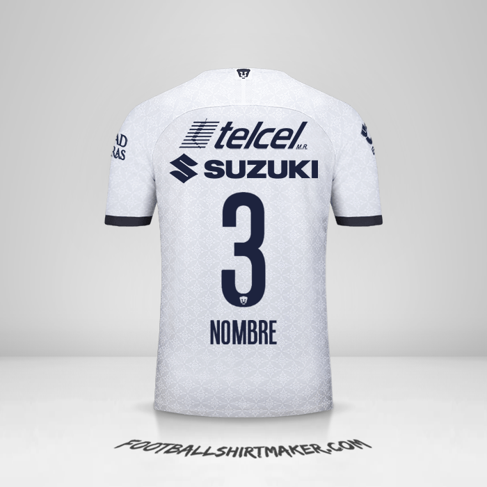 Jersey Pumas UNAM 2019/20 -  nombre - 3