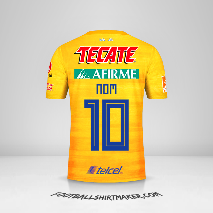 Maillot Tigres UANL 2019/20 -  nom - 10