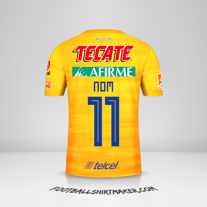 Maillot Tigres UANL 2019/20 -  nom - 11