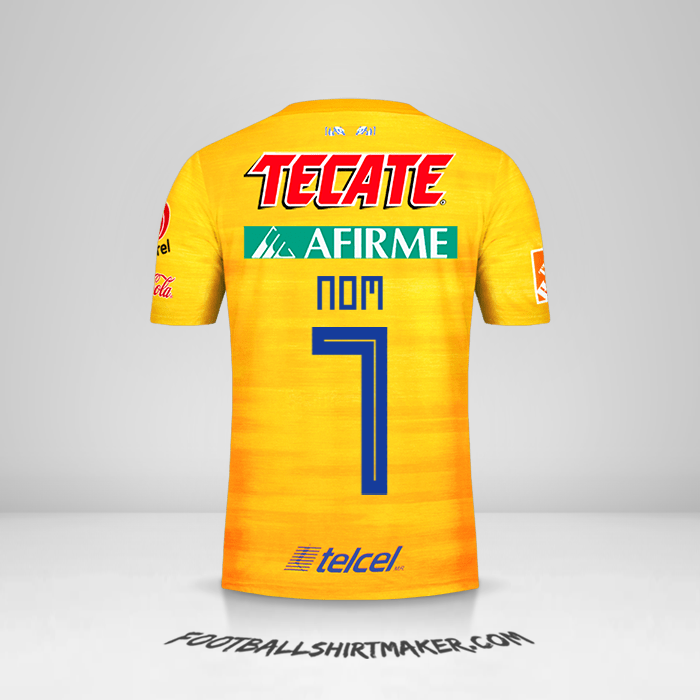 Maillot Tigres UANL 2019/20 -  nom - 7