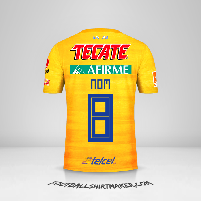 Maillot Tigres UANL 2019/20 -  nom - 8