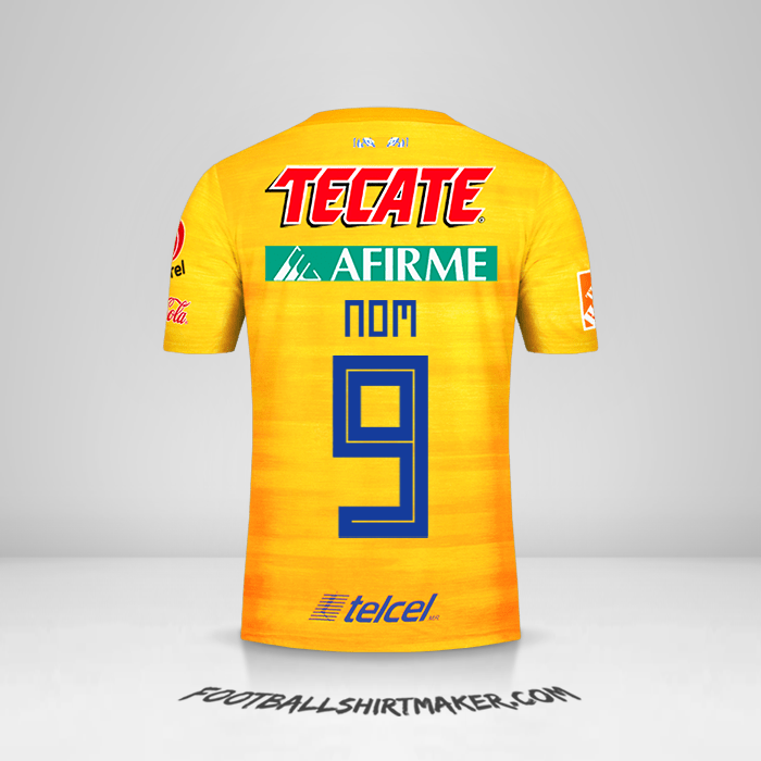 Maillot Tigres UANL 2019/20 -  nom - 9