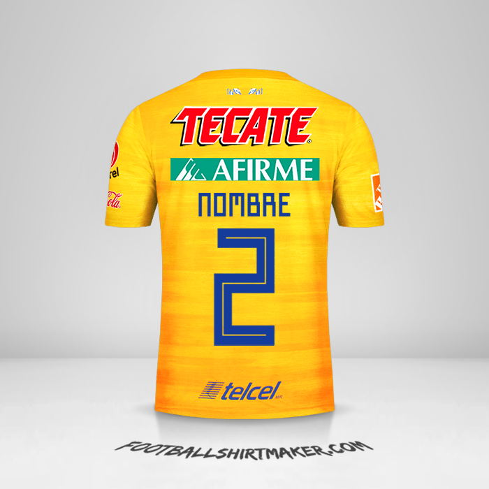 Jersey Tigres UANL 2019/20 -  nombre - 2