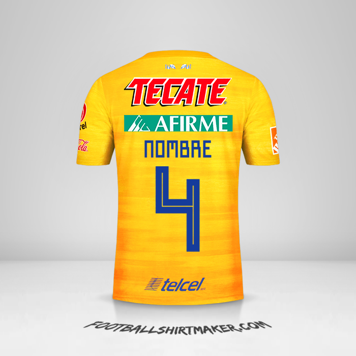Camiseta Tigres UANL 2019/20 -  nombre - 4
