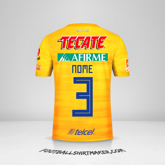 Camisa Tigres UANL 2019/20 -  nome - 3