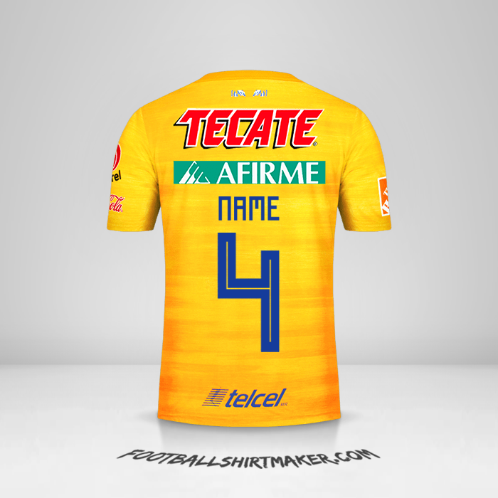 Jersey Tigres UANL 2019/20 -  name - 4