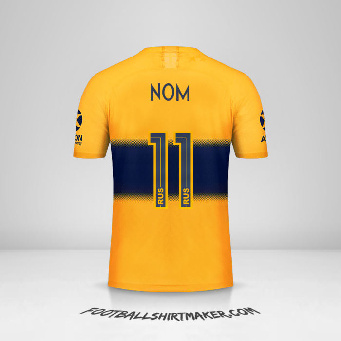 Maillot Boca Juniors 2019/20 Extérieur -  nom - 11