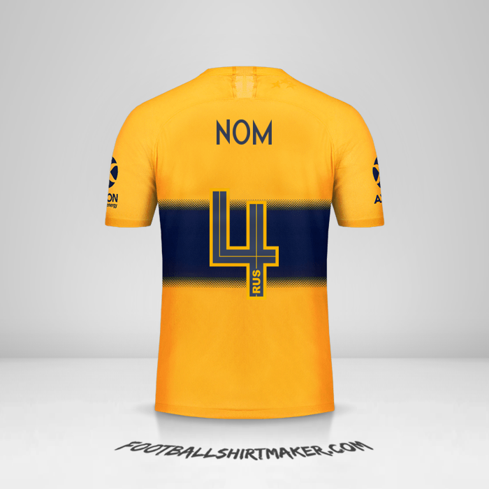 Maillot Boca Juniors 2019/20 Extérieur -  nom - 4