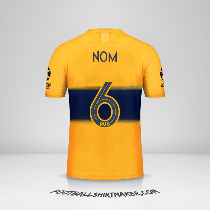 Maillot Boca Juniors 2019/20 Extérieur -  nom - 6
