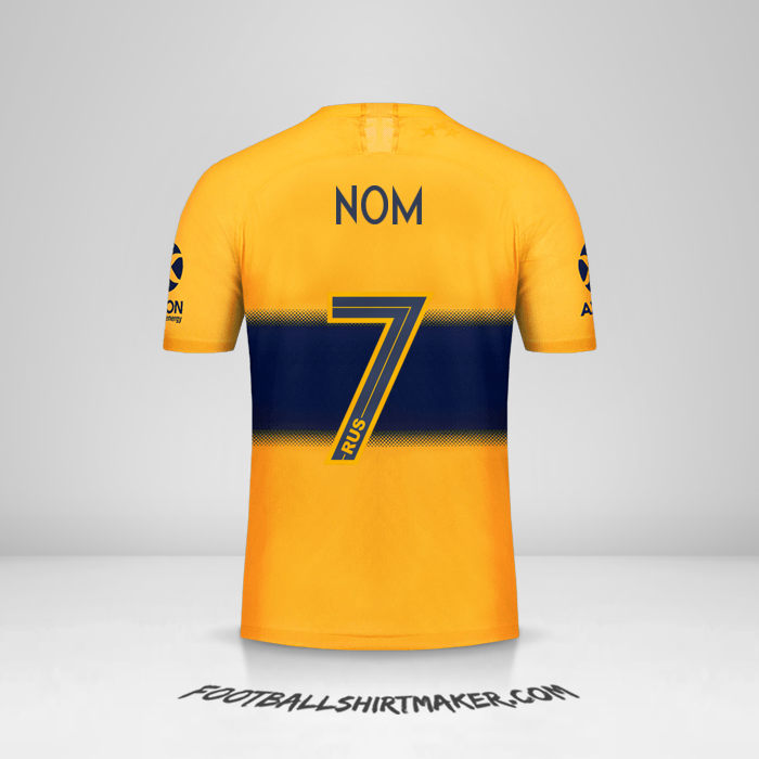 Maillot Boca Juniors 2019/20 Extérieur -  nom - 7