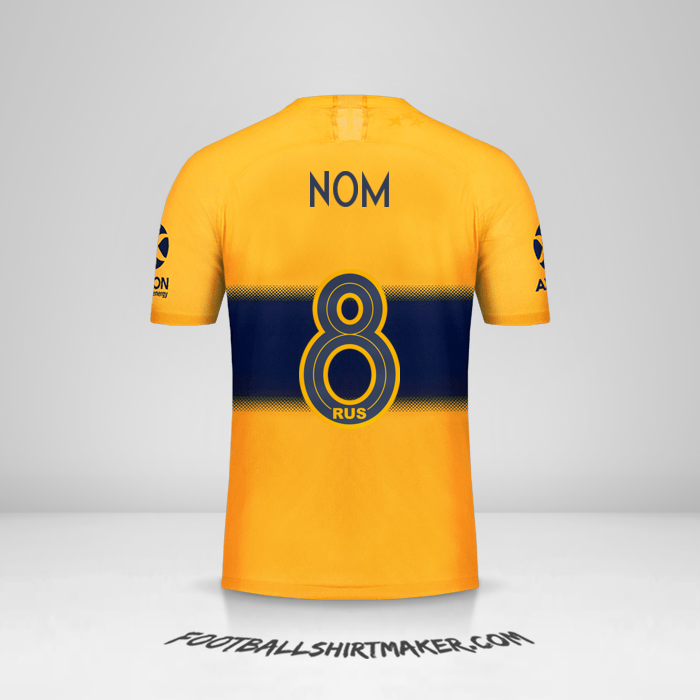 Maillot Boca Juniors 2019/20 Extérieur -  nom - 8