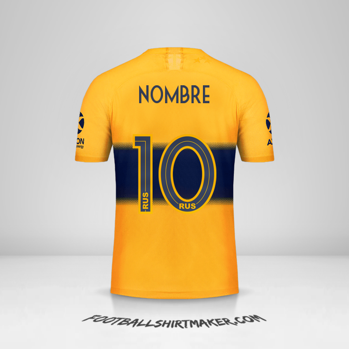 Jersey Boca Juniors 2019/20 Visita -  nombre - 10