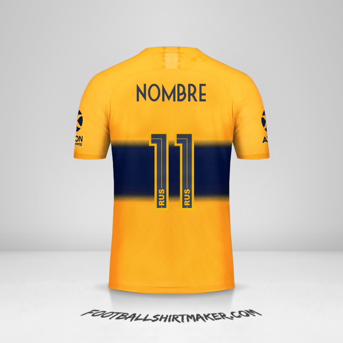 Jersey Boca Juniors 2019/20 Visita -  nombre - 11
