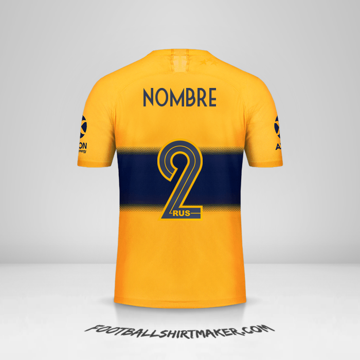 Jersey Boca Juniors 2019/20 Visita -  nombre - 2