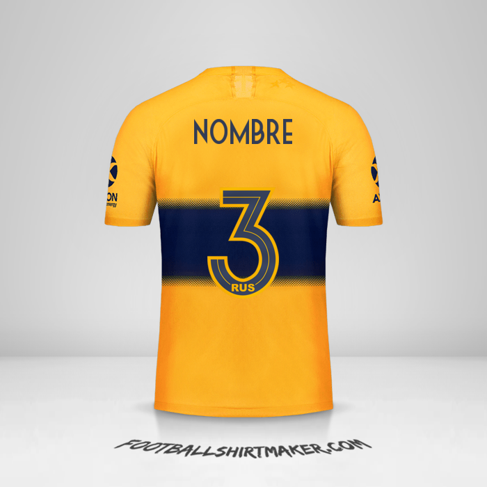 Camiseta Boca Juniors 2019/20 Visita -  nombre - 3