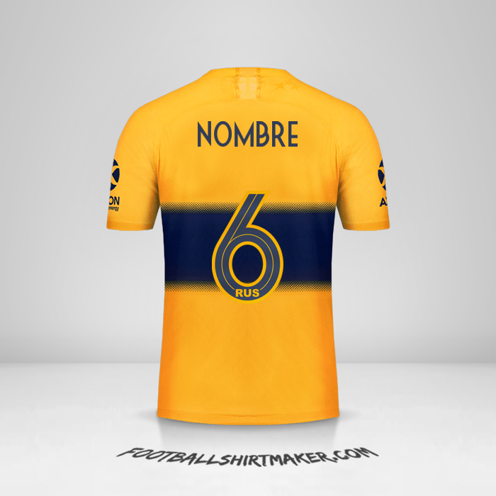 Camiseta Boca Juniors 2019/20 Visita -  nombre - 6
