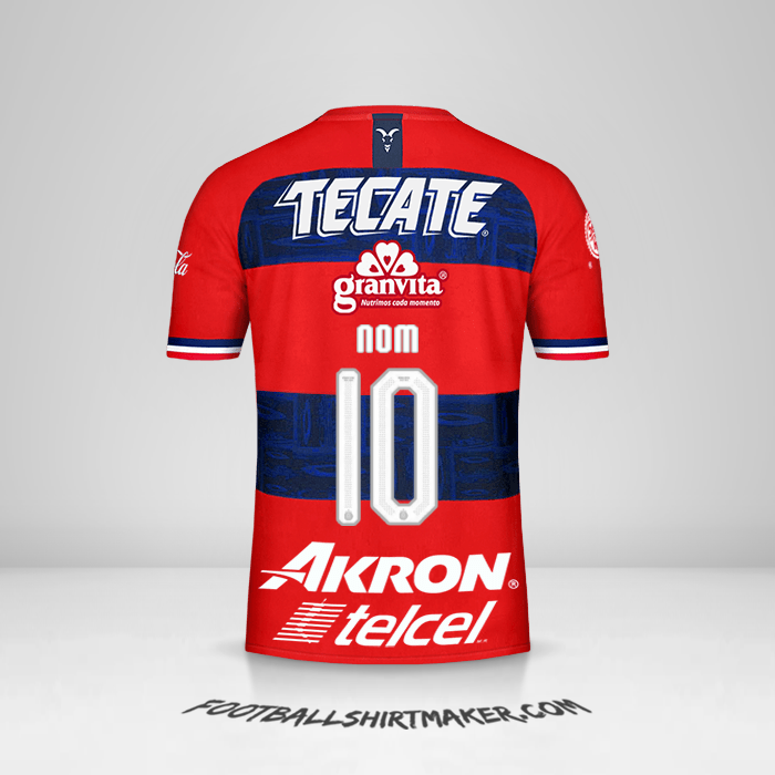 Maillot Guadalajara 2019/20 Extérieur -  nom - 10