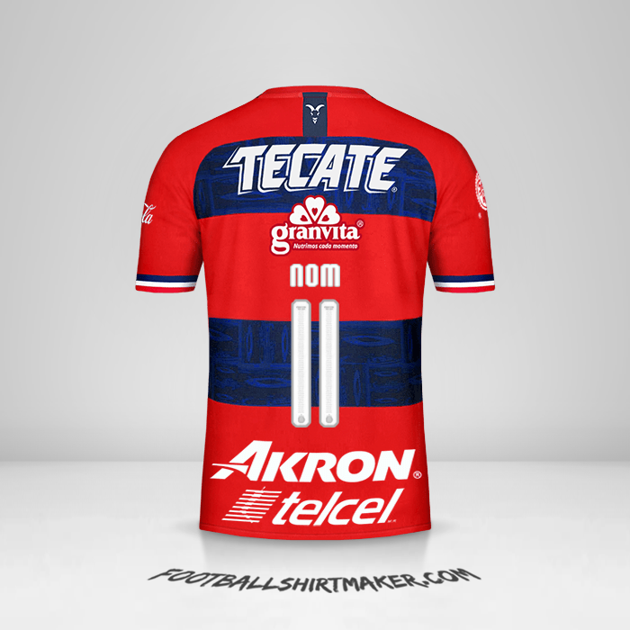 Maillot Guadalajara 2019/20 Extérieur -  nom - 11