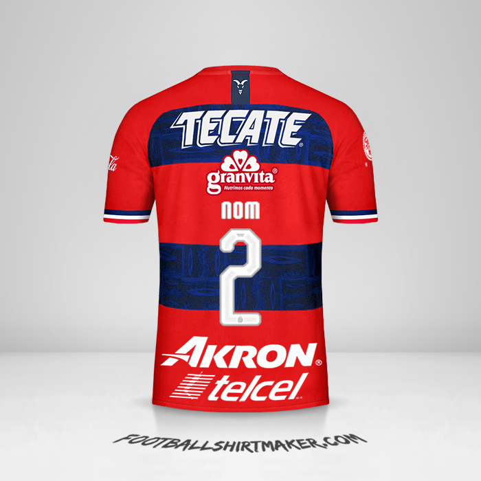 Maillot Guadalajara 2019/20 Extérieur -  nom - 2