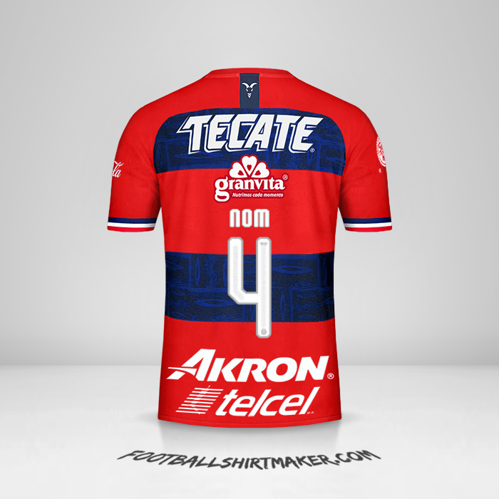 Maillot Guadalajara 2019/20 Extérieur -  nom - 4