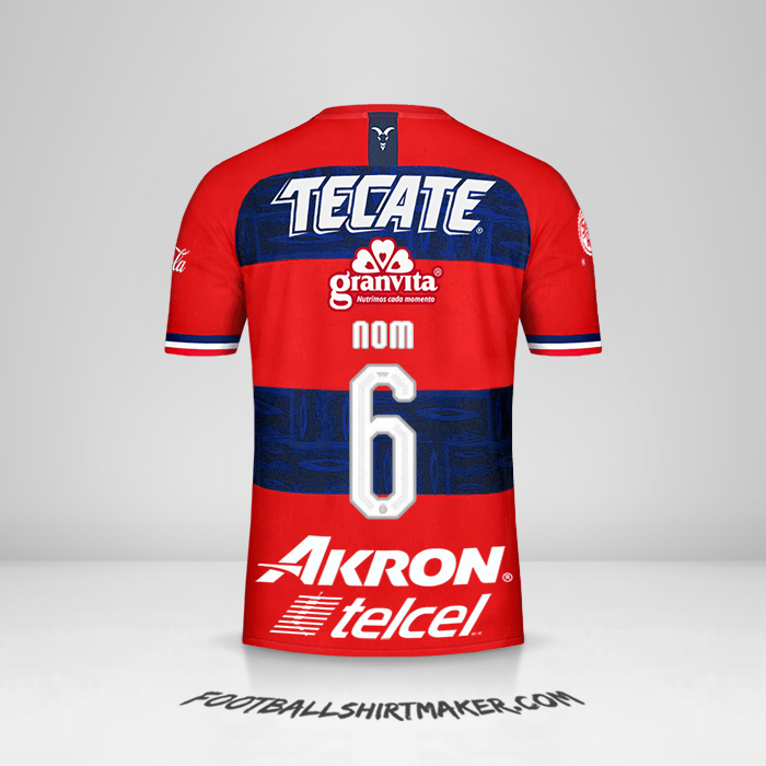 Maillot Guadalajara 2019/20 Extérieur -  nom - 6