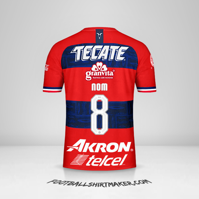 Maillot Guadalajara 2019/20 Extérieur -  nom - 8