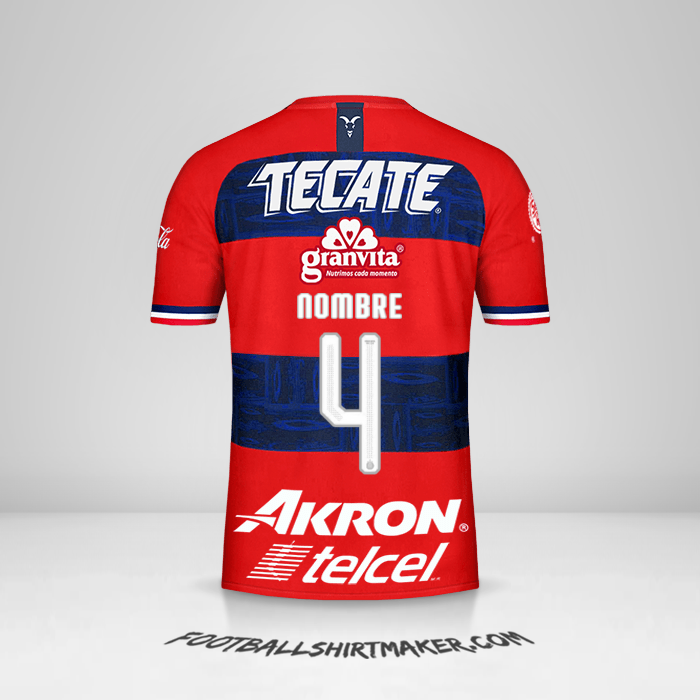 Jersey Guadalajara 2019/20 Visita -  nombre - 4