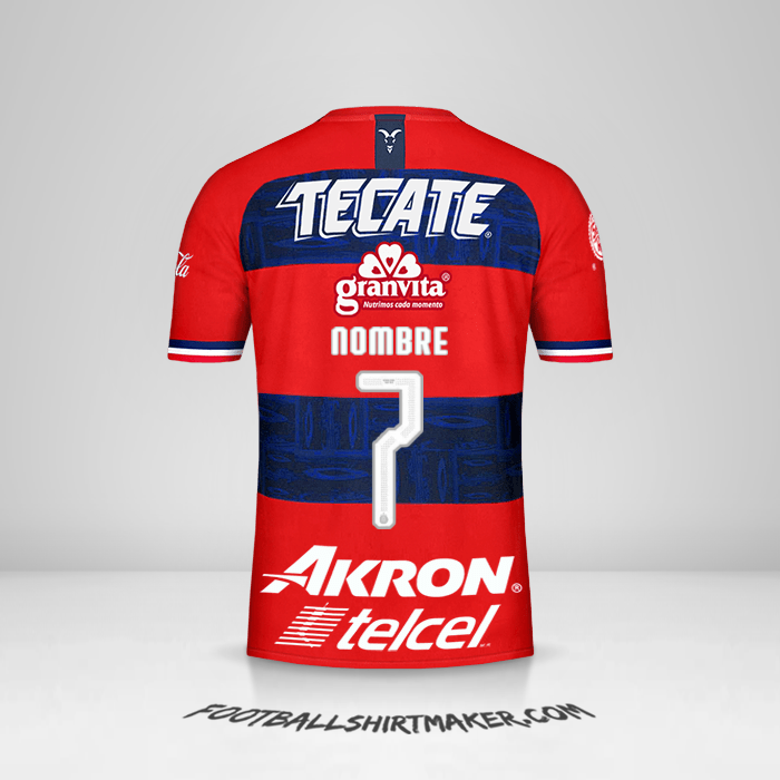 Jersey Guadalajara 2019/20 Visita -  nombre - 7