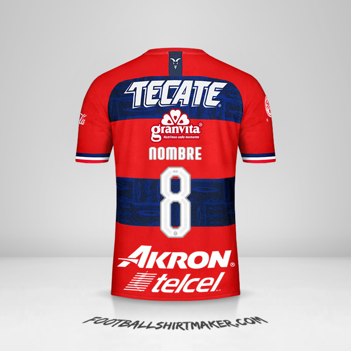 Jersey Guadalajara 2019/20 Visita -  nombre - 8