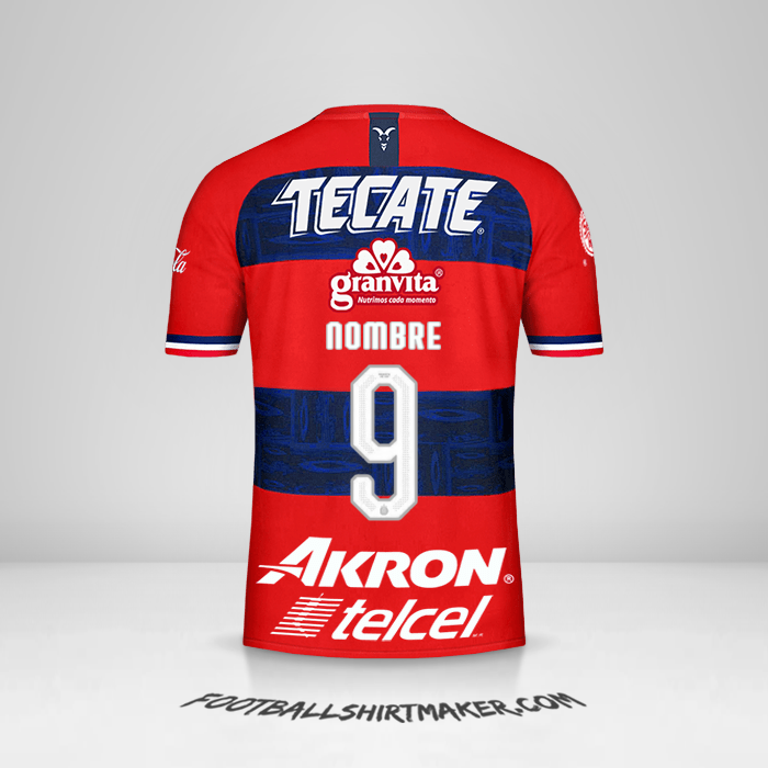 Jersey Guadalajara 2019/20 Visita -  nombre - 9