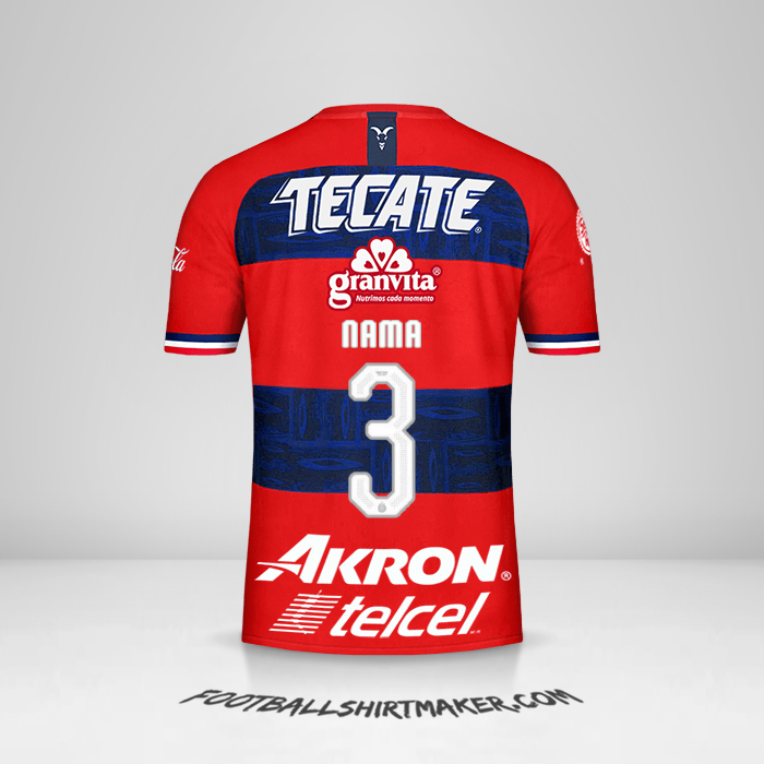 Jersey Guadalajara 2019/20 Alternatif -  nama - 3