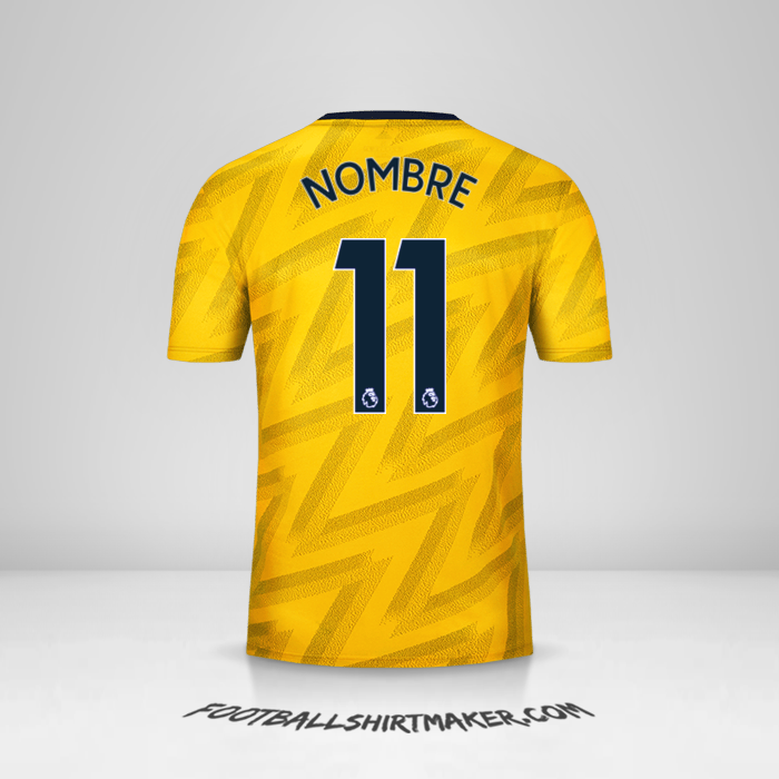 Camiseta Arsenal 2019/20 Visita -  nombre - 11