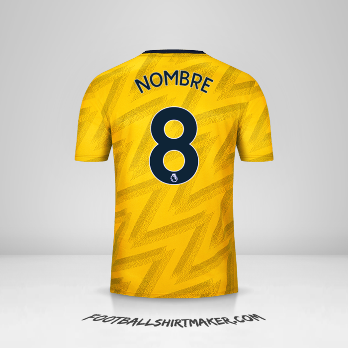 Camiseta Arsenal 2019/20 Visita -  nombre - 8