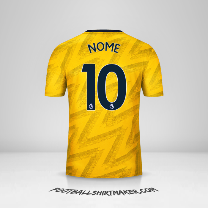 Maglia Arsenal 2019/20 Seconda -  nome - 10