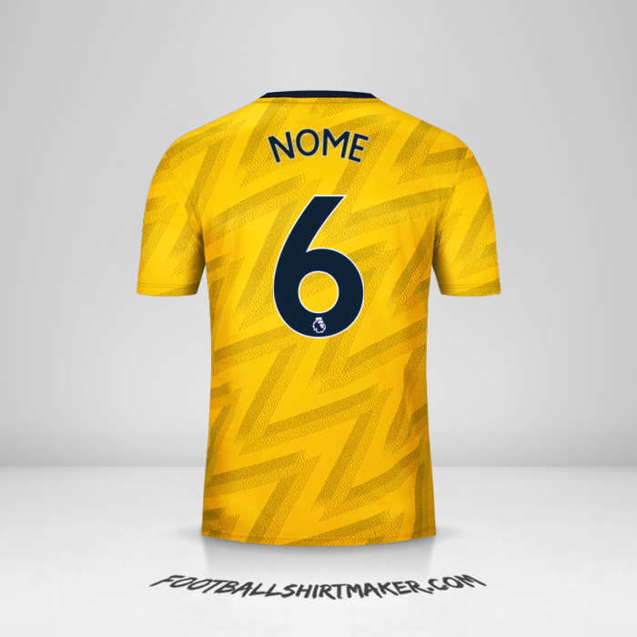 Maglia Arsenal 2019/20 Seconda -  nome - 6
