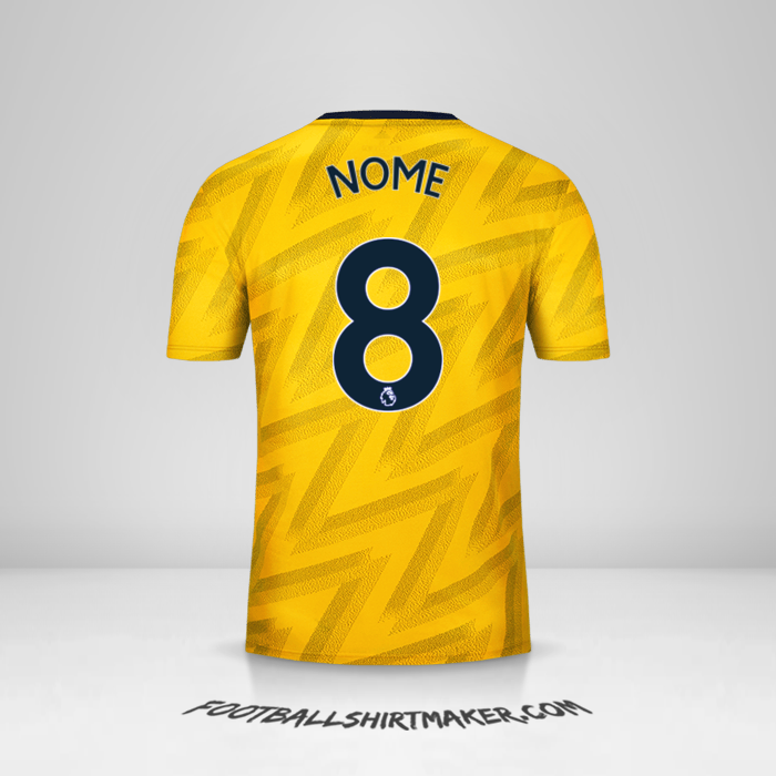 Maglia Arsenal 2019/20 Seconda -  nome - 8